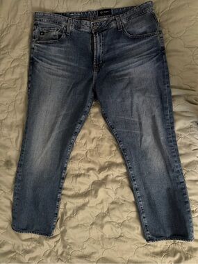 AG Adriano Goldschmied Everett Slim Straight Jeans Japan Denim 38x32